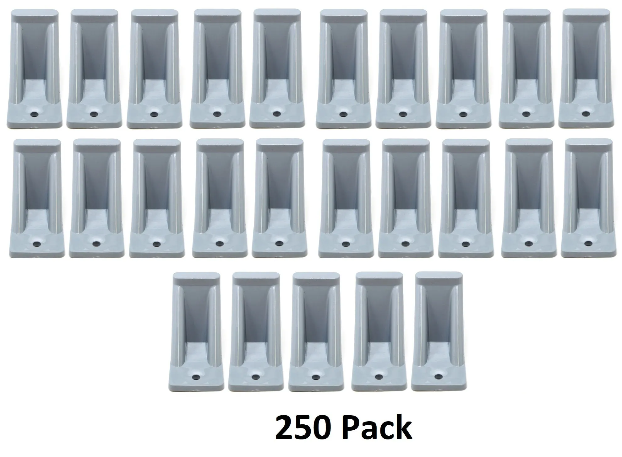 Light Grey Plastic Mini Roof Snow and Ice Guard - Multi-Quantity Pack | Prevent Sliding Snow Stop Buildup