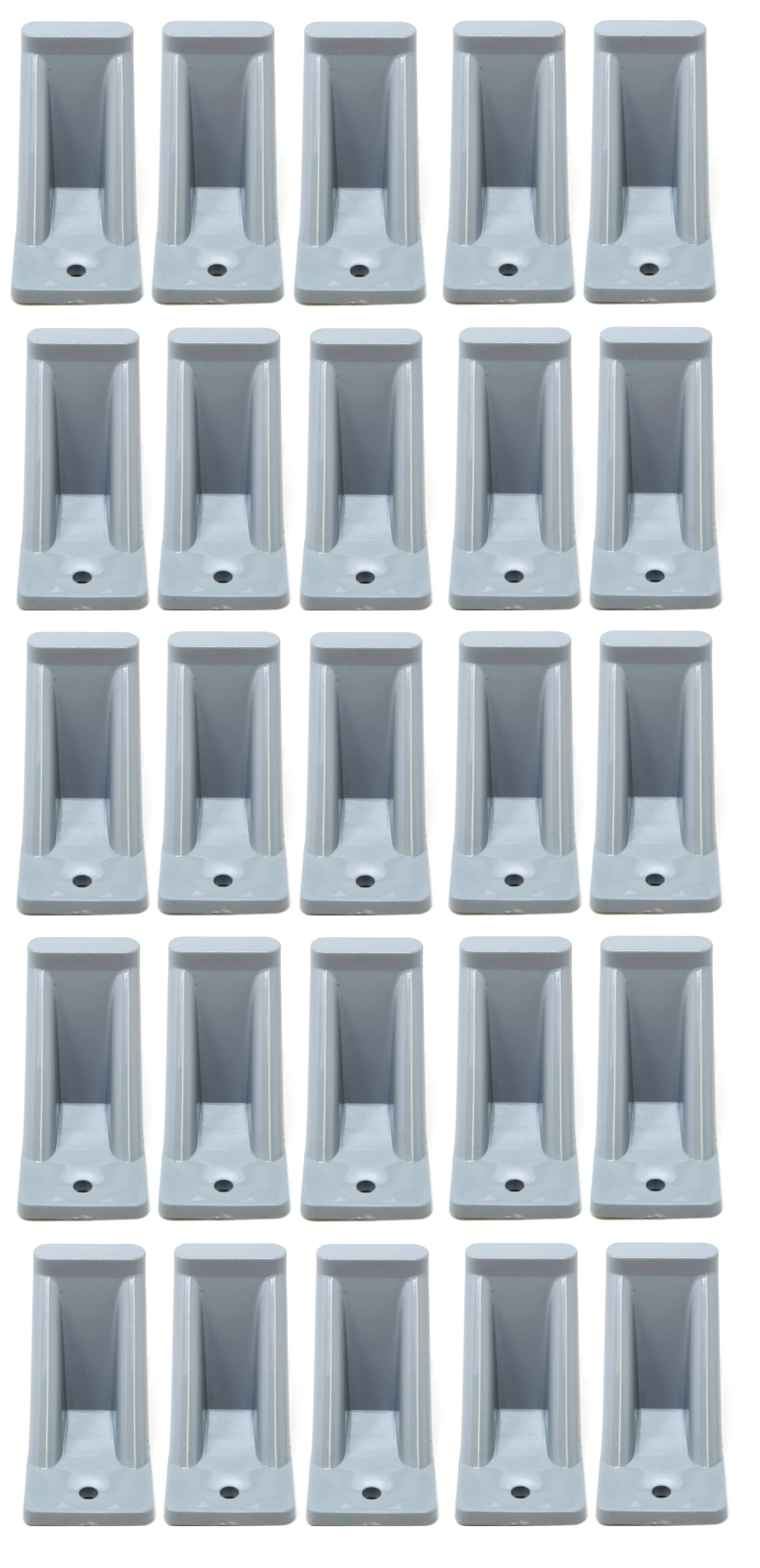 Light Grey Plastic Mini Roof Snow and Ice Guard - Multi-Quantity Pack | Prevent Sliding Snow Stop Buildup