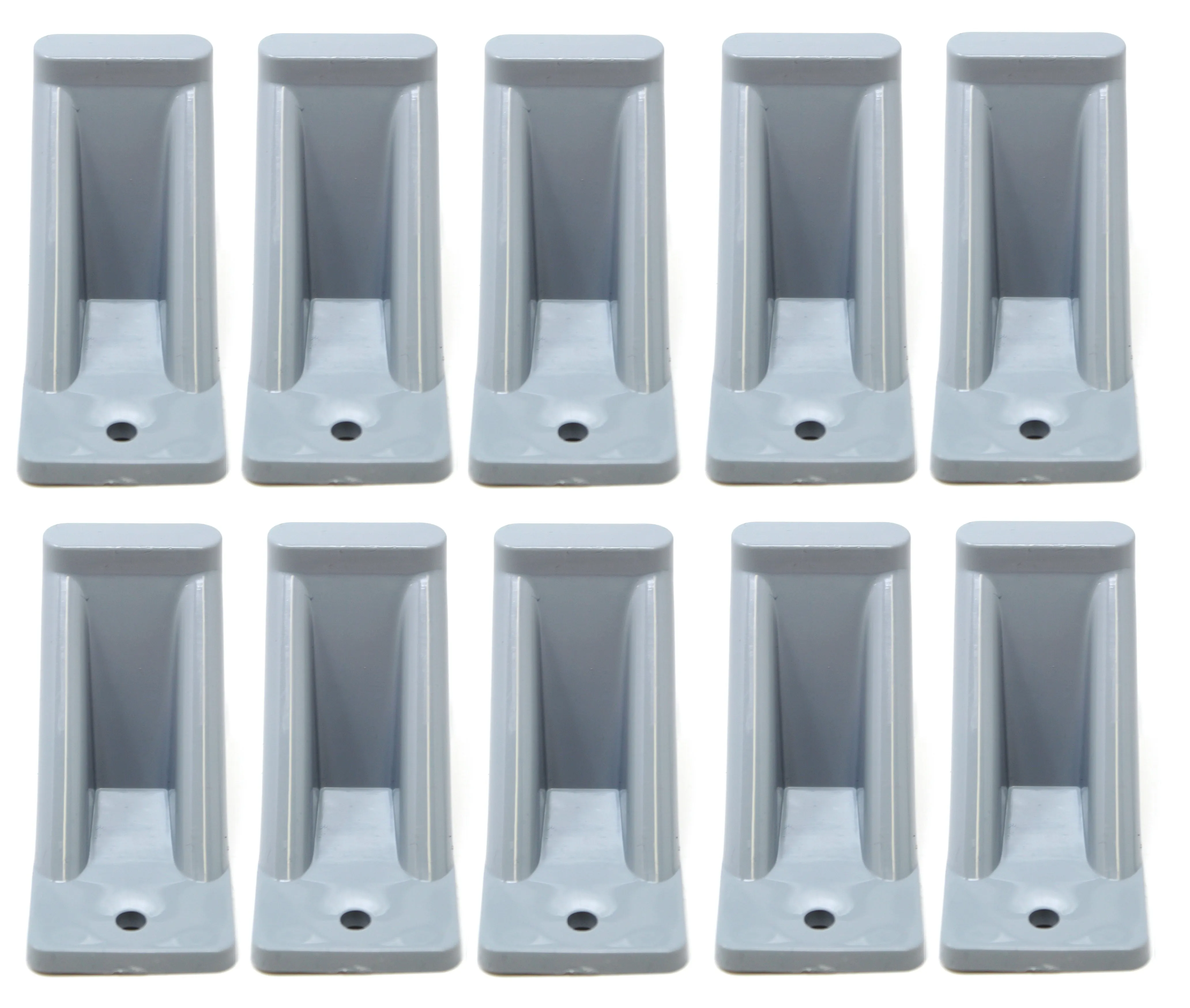 Light Grey Plastic Mini Roof Snow and Ice Guard - Multi-Quantity Pack | Prevent Sliding Snow Stop Buildup