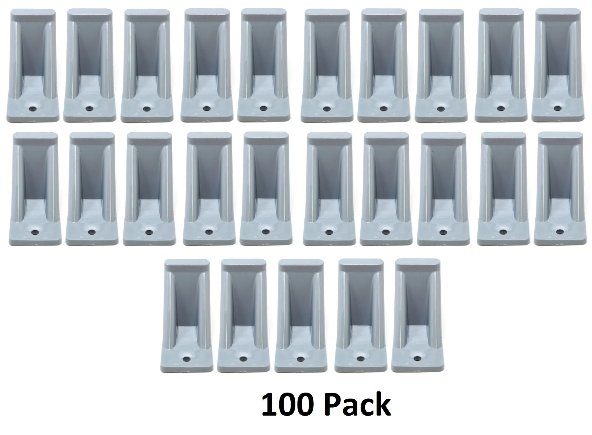 Light Grey Plastic Mini Roof Snow and Ice Guard - Multi-Quantity Pack | Prevent Sliding Snow Stop Buildup