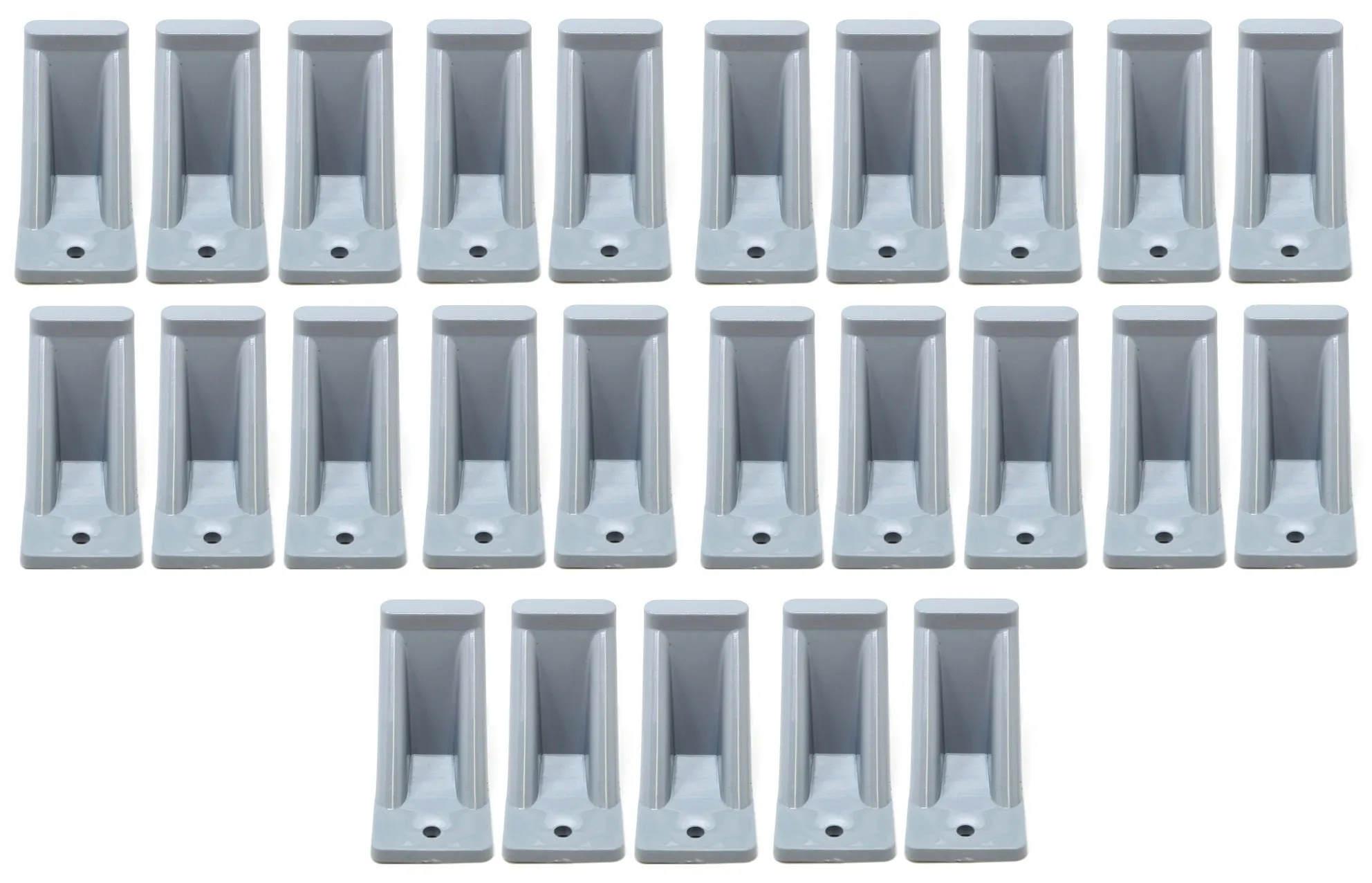 Light Grey Plastic Mini Roof Snow and Ice Guard - Multi-Quantity Pack | Prevent Sliding Snow Stop Buildup