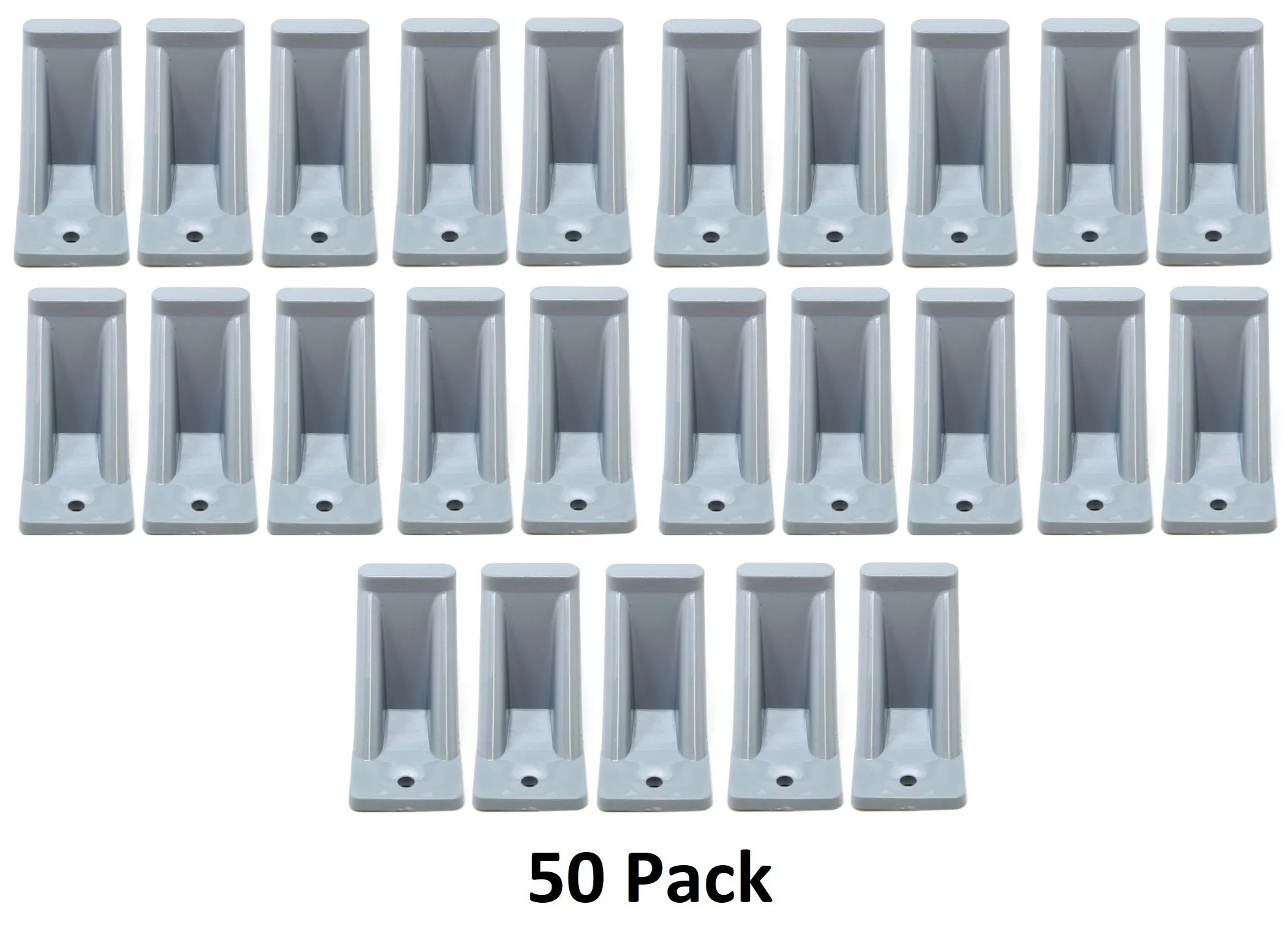 Light Grey Plastic Mini Roof Snow and Ice Guard - Multi-Quantity Pack | Prevent Sliding Snow Stop Buildup
