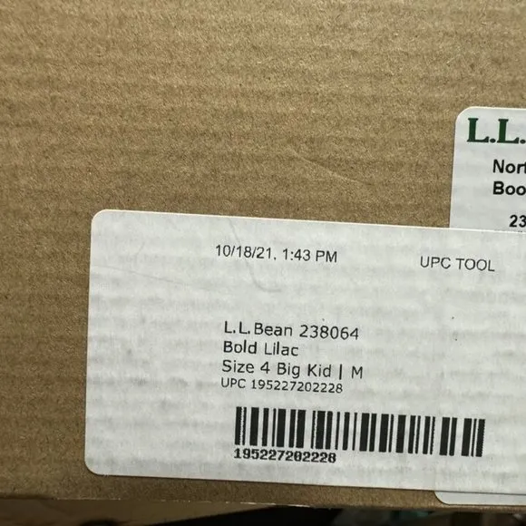 LL Bean Girls NorthWoods Snow Boots Purple Size 4 M Big Kid