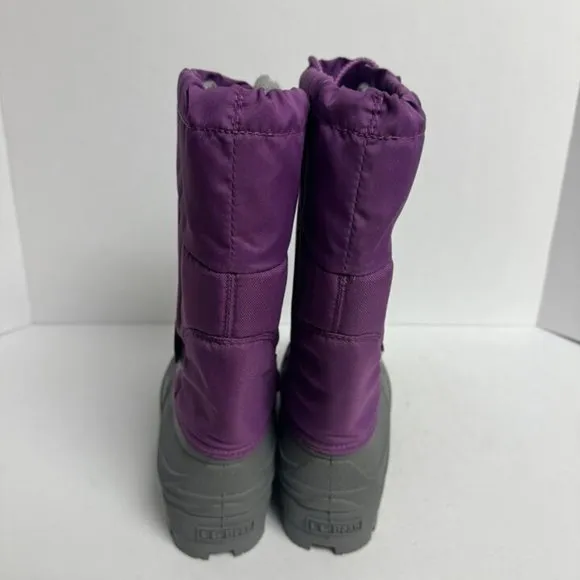 LL Bean Girls NorthWoods Snow Boots Purple Size 4 M Big Kid