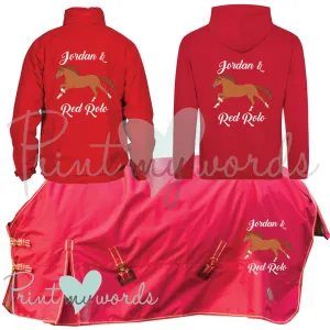 'Maisy' Children's Personalised Matching Equestrian Set - Elegant Design