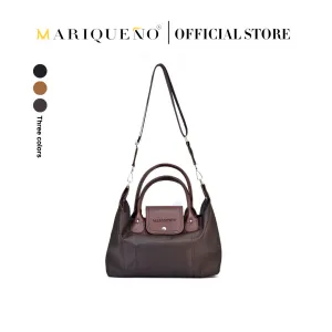 MARTHA Nylon Canvas Tote Bag in Choco Brown