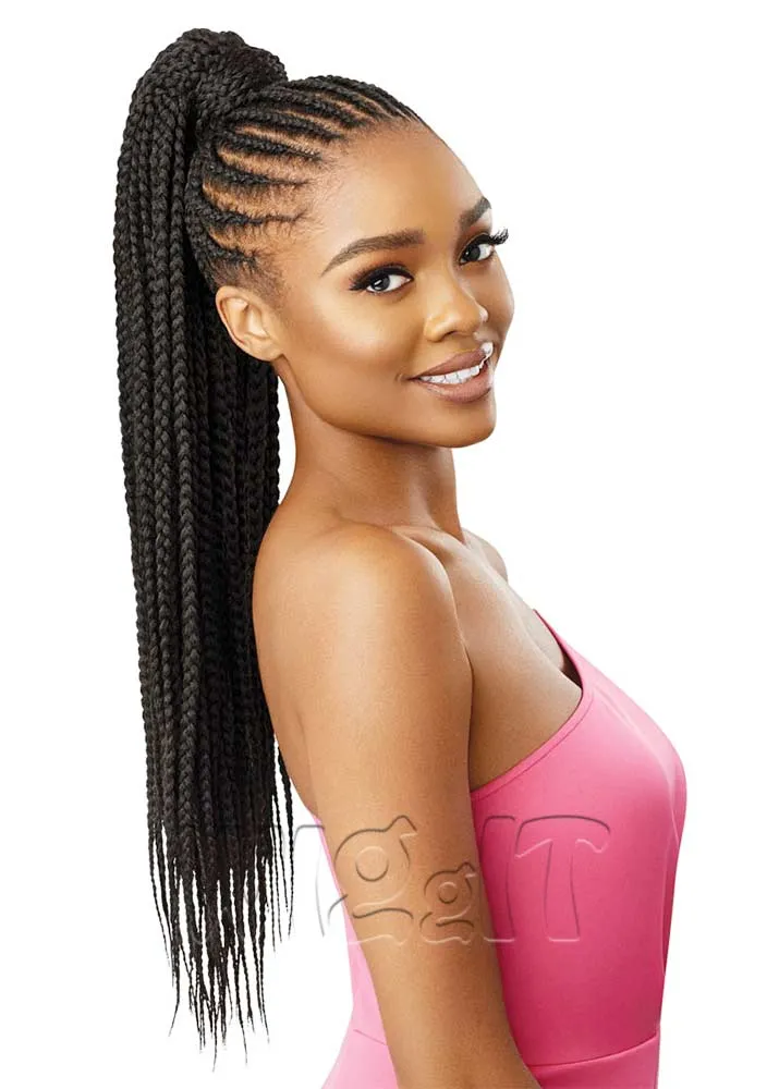 Medium Box Braid 26" Ponytail