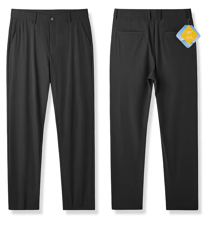 Men's Professional Quick-Dry Pants | Water-Resistant Business Travel Trousers