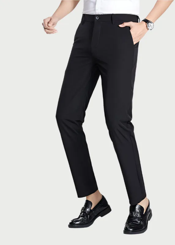 Men's Professional Quick-Dry Pants | Water-Resistant Business Travel Trousers