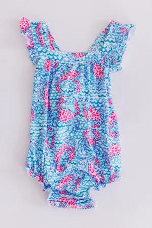 Mila & Rose Ruffle Cross Back- Crab Walk