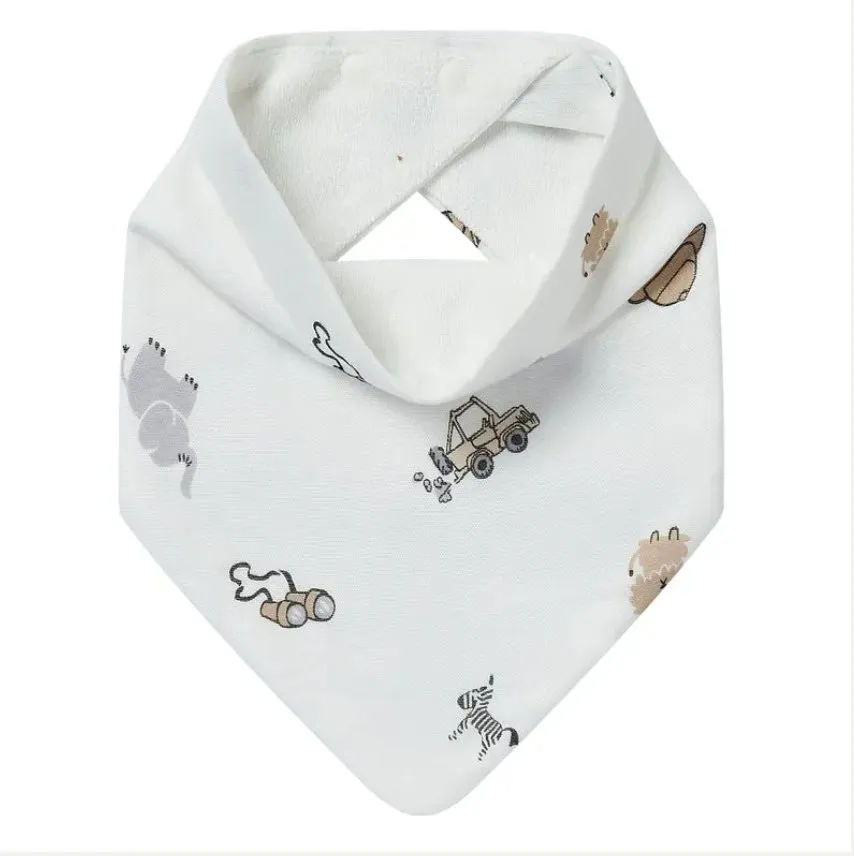 Nest Designs Bamboo & Terry Cotton Baby Bandana Bib (2 Pack)