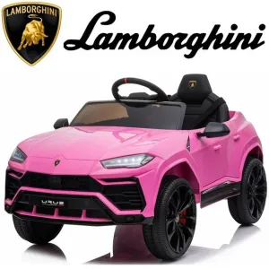 New Assembled, was store display, Uhomepro Lamborghini 12 V Powered Ride on Cars, Remote Control, Battery Powered, Pink