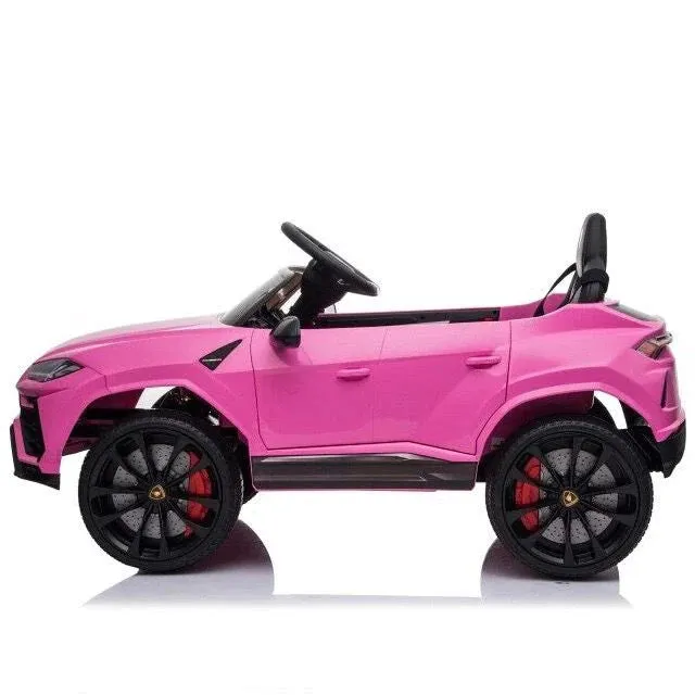 New Assembled, was store display, Uhomepro Lamborghini 12 V Powered Ride on Cars, Remote Control, Battery Powered, Pink