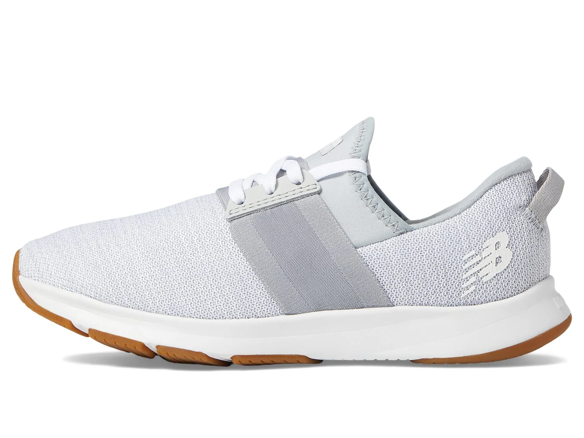 New Balance Baby-Girl's Dynasoft Nergize V3 Slip-on (Little Kid) Running Shoe 4.5 Wide Big Kid Steel/Sea Salt