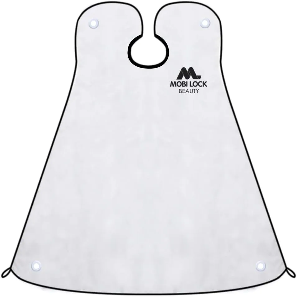 NEW Best Beard Shaving Bib The Smart Way to Shave Beard Trimming Apron - Perfect Grooming Gift or Mens Birthday Gift, Includes Shaping Comb, Bag, and Grooming E-Book by Mobi Lock