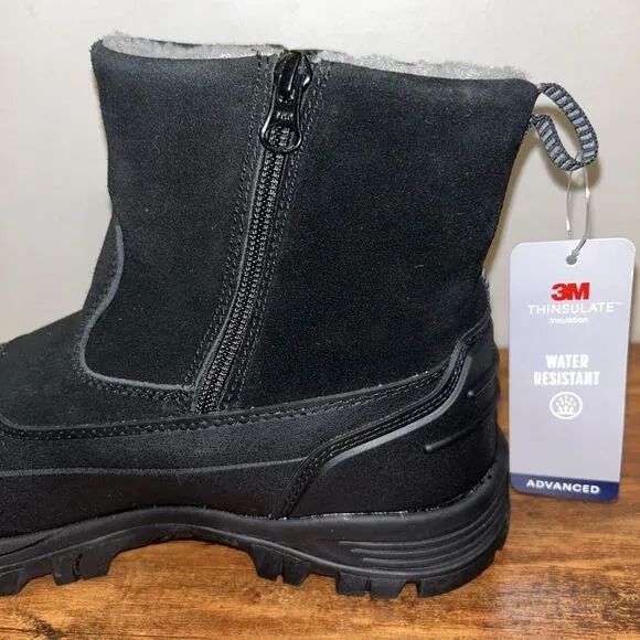 NEW NORTIV 8 Mens Size 8 Slip on Winter Waterproof Rain Boot SNSB232M Black