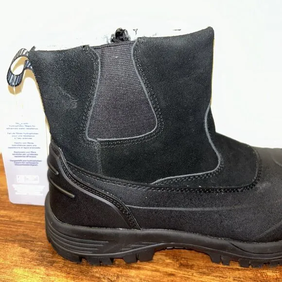 NEW NORTIV 8 Mens Size 8 Slip on Winter Waterproof Rain Boot SNSB232M Black