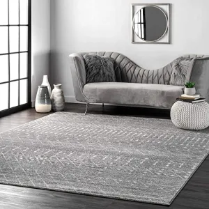 New nuLOOM Moroccan Blythe Area Rug, 3' x 5' Dark Grey! Rugs with the signature Moroccan blend of colour, line, and texture help bring global style to your home turf.