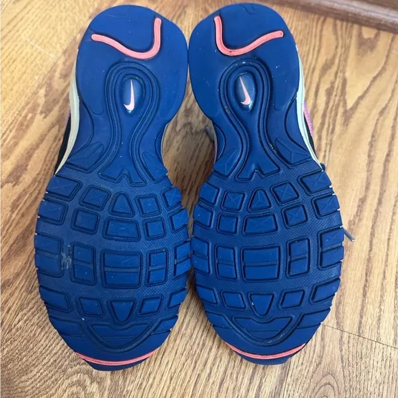 Nike Air Max 98 Shoes Girls Size 5.5Y Blue Ember