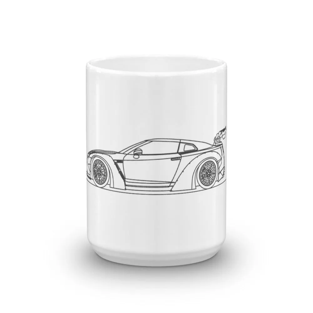 Nissan R35 GT-R Liberty Walk Silhouette Mug