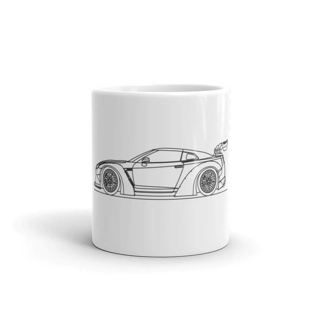 Nissan R35 GT-R Liberty Walk Silhouette Mug