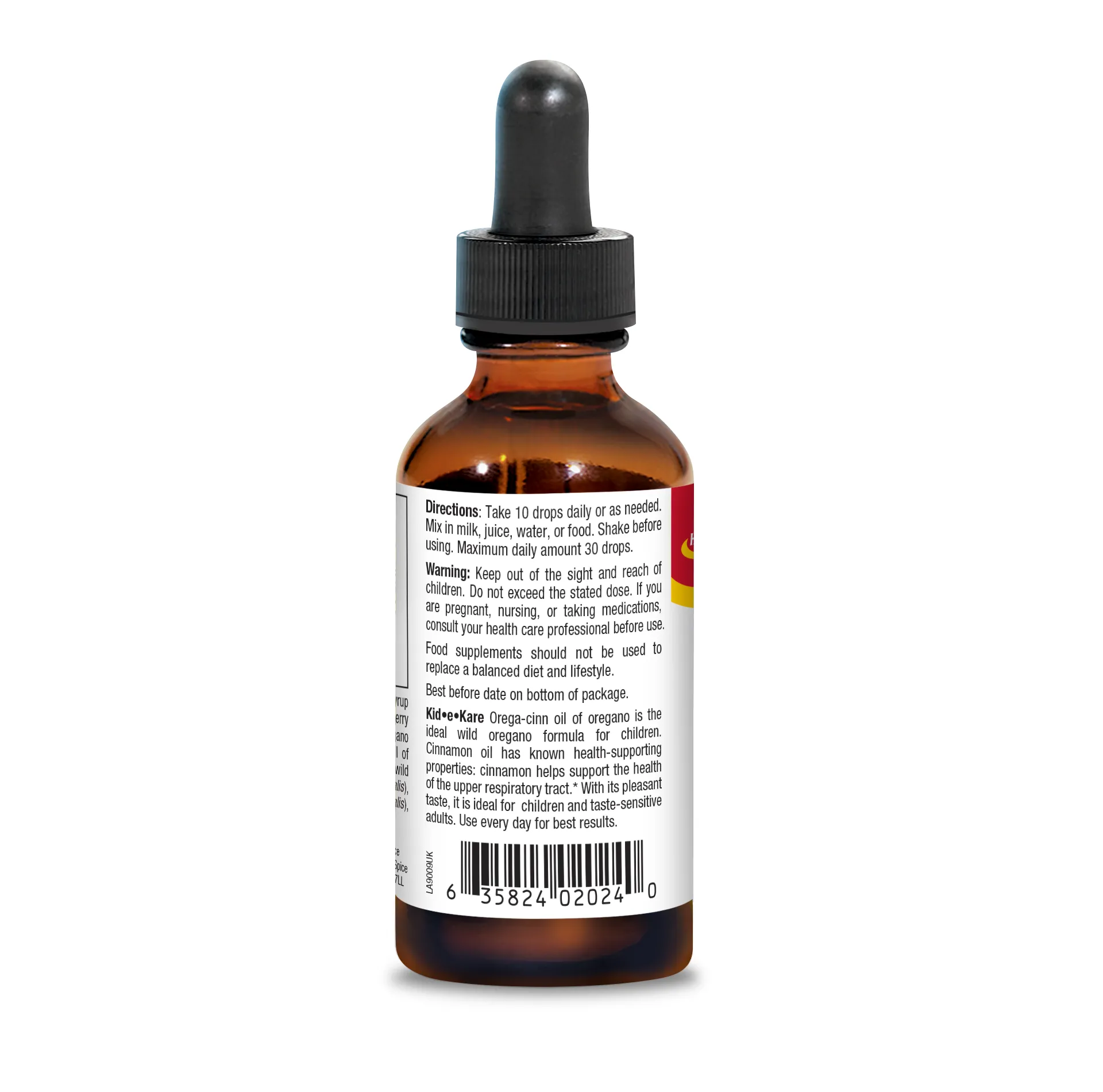 North American Herb & Spice Kid-e-Kare Orega-Cinn Oil 60ml
