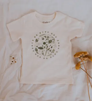 Organic Cotton - Be Kind To Our Earth Tee 4T