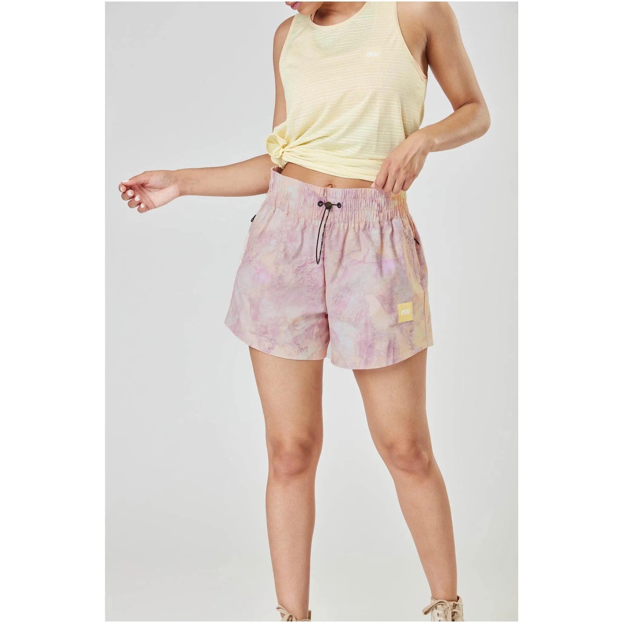 Picture Oslon Printed Tech Shorts Geology Cream