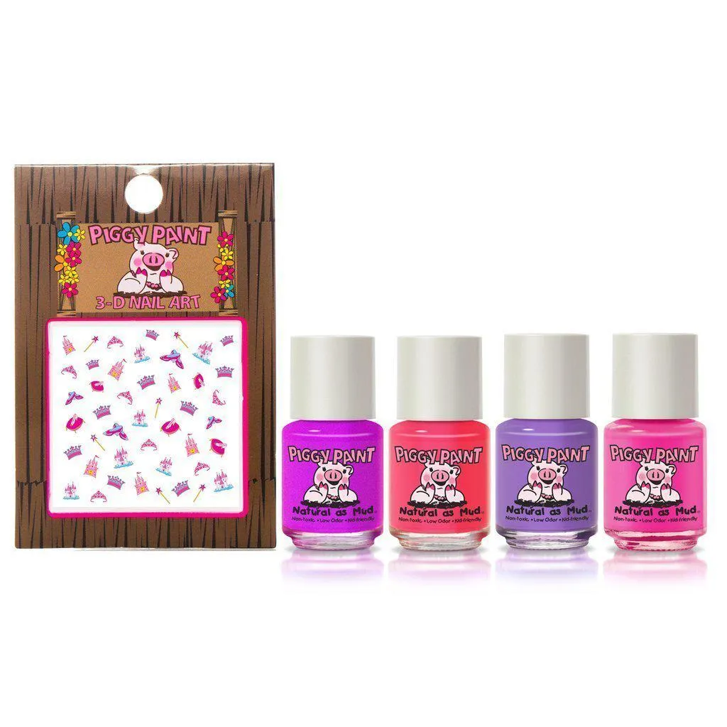 Piggy Paint Nail Polish 4pk - Swirls & Twirl