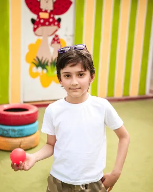 Plain White Unisex Kids T-Shirt