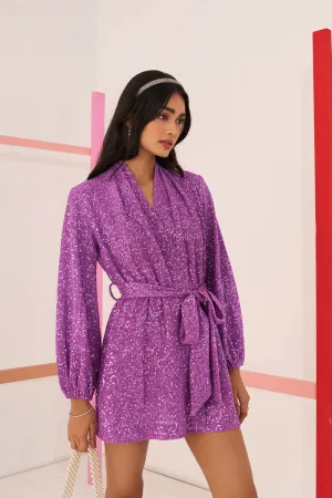 Purple Shimmer Dress