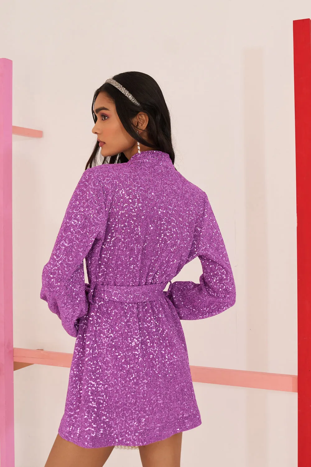 Purple Shimmer Dress