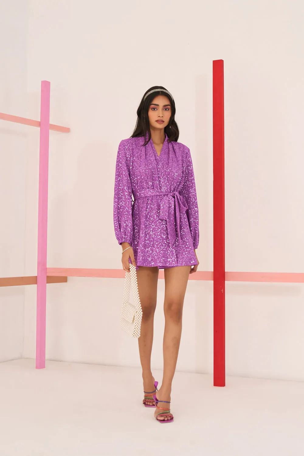 Purple Shimmer Dress