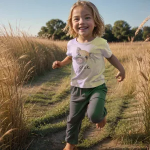 "Oink" Pig Country Western Casual Farm Summer Tee for Kids