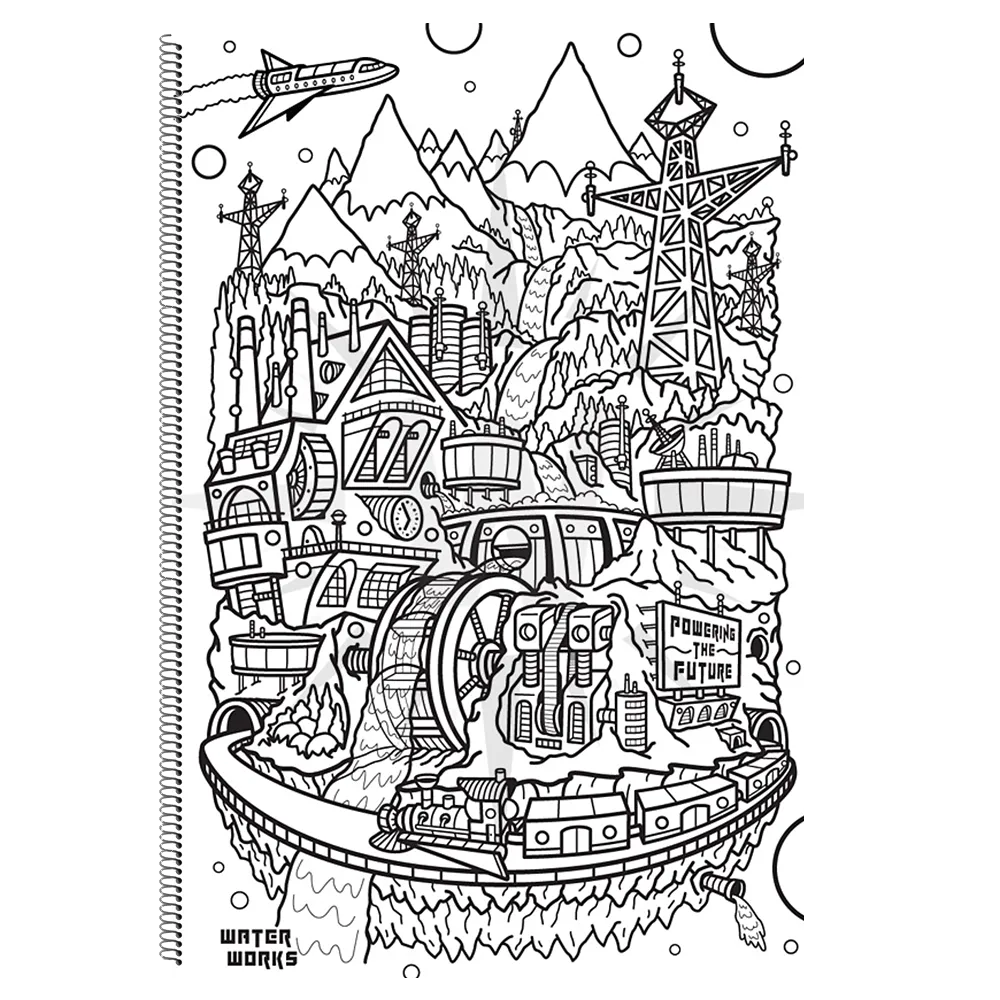 "Sky's The Limit, Vol.1" Coloring Book   Tracing Paper