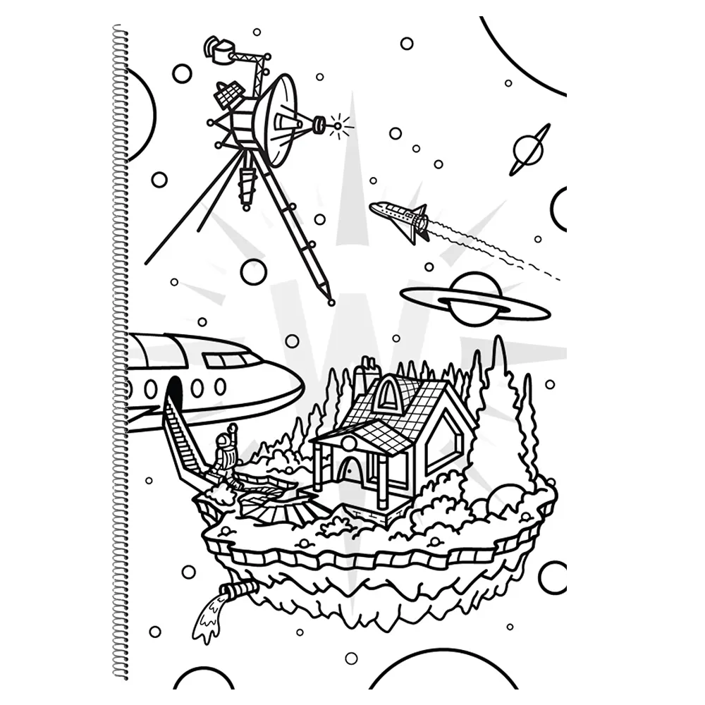 "Sky's The Limit, Vol.1" Coloring Book   Tracing Paper