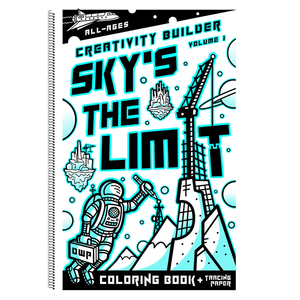 "Sky's The Limit, Vol.1" Coloring Book   Tracing Paper