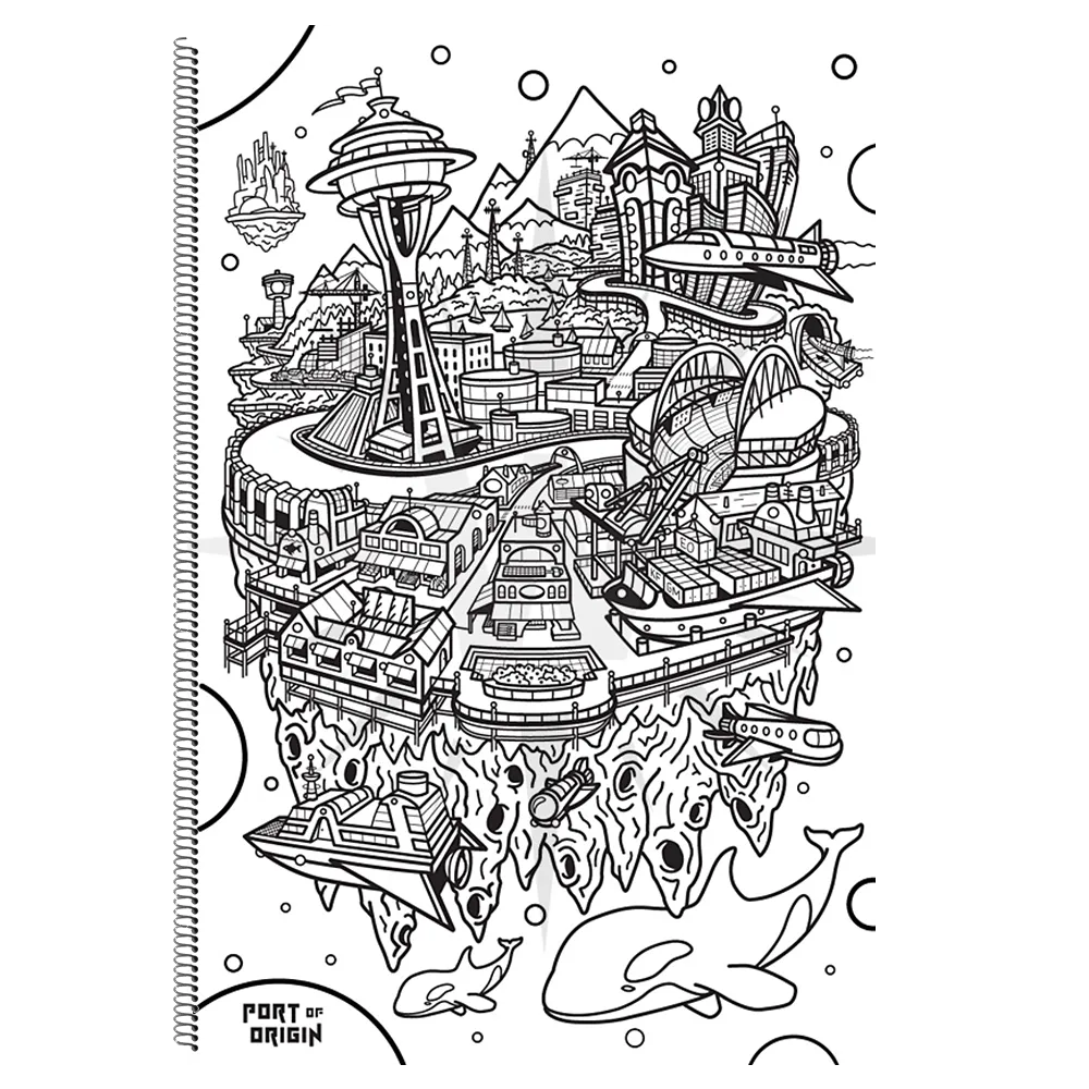 "Sky's The Limit, Vol.1" Coloring Book   Tracing Paper