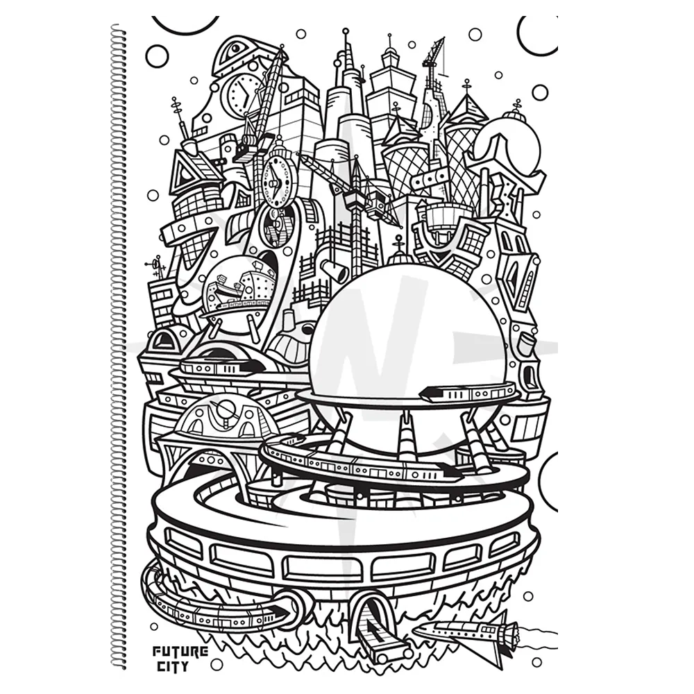"Sky's The Limit, Vol.1" Coloring Book   Tracing Paper