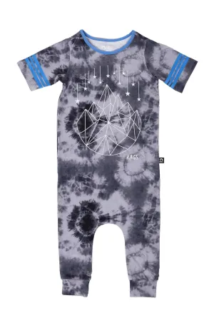 RAGS Retro Short Sleeve Rag Romper - Geo Star - Tie-Dye