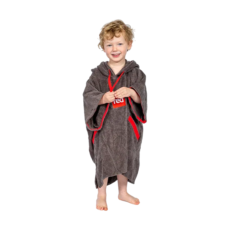 RED Kid's Towelling Change Robe