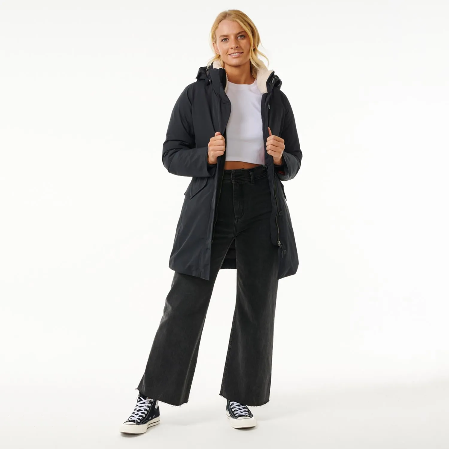 Rip Curl Anti-Series Rain Parker Washed Black
