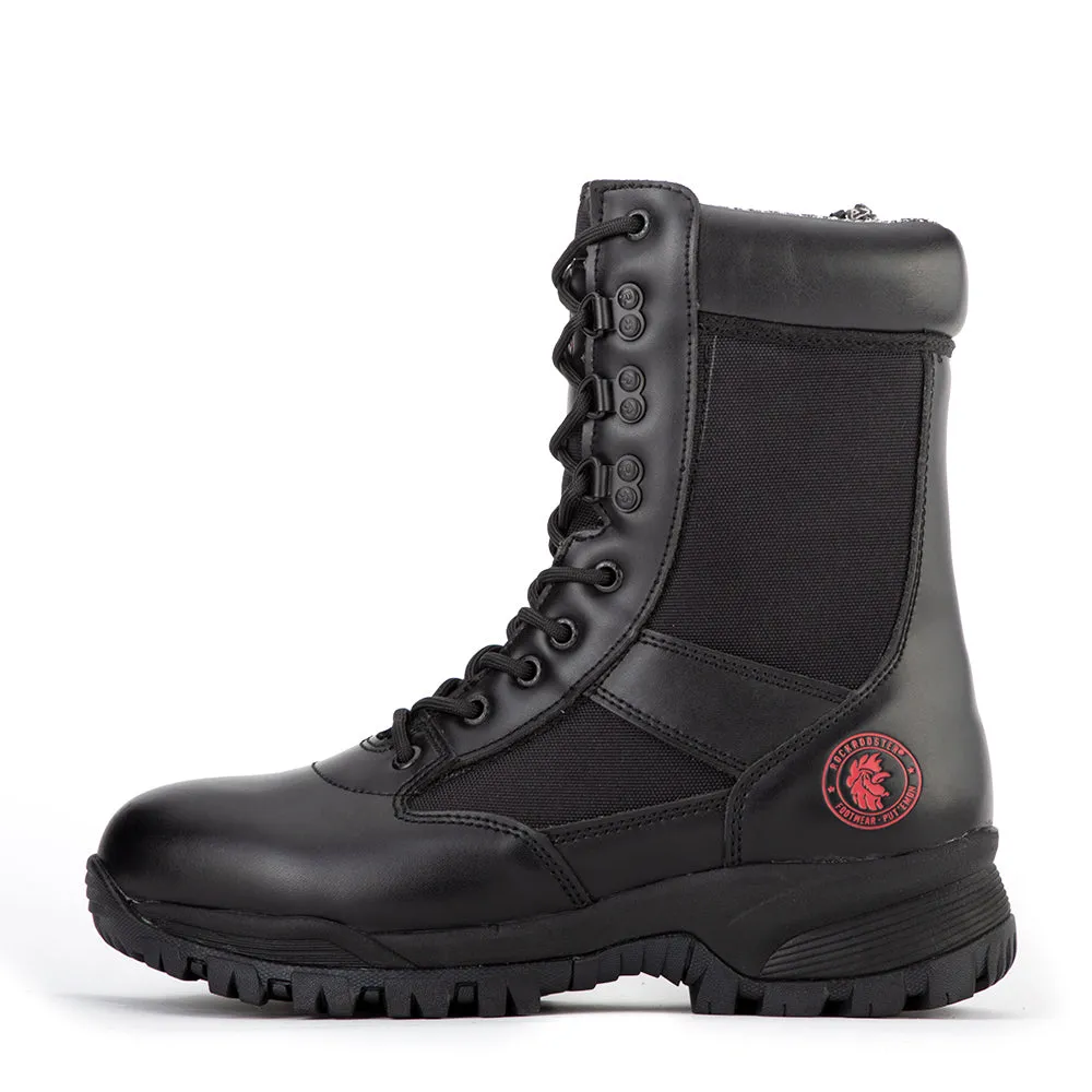 ROCKROOSTER Vega 8 inch Black Action leather Soft Toe Tactical Police Boots AB5317