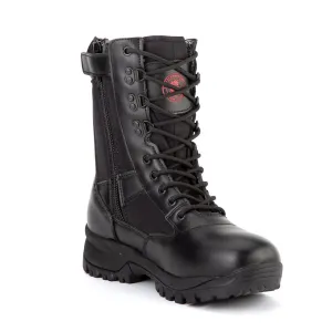 ROCKROOSTER Vega 8 inch Black Action leather Soft Toe Tactical Police Boots AB5317