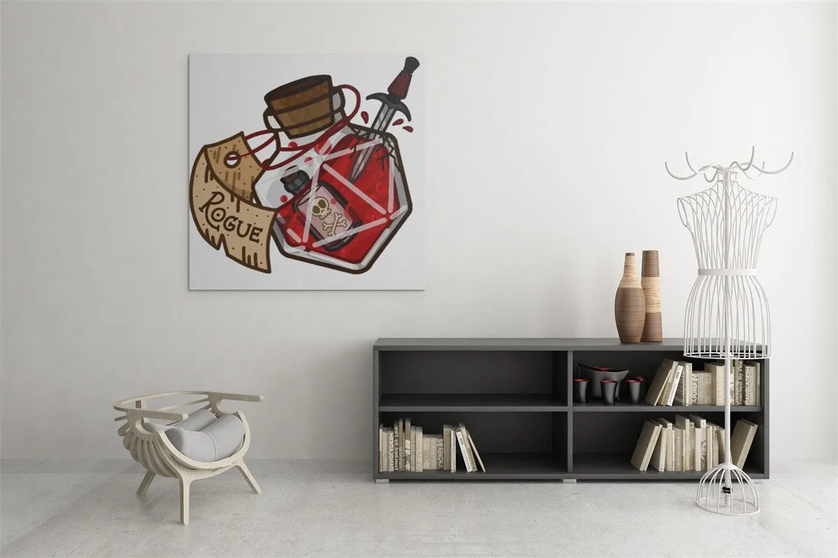 Rogue Potion Bottle Gallery Canvas Art Print