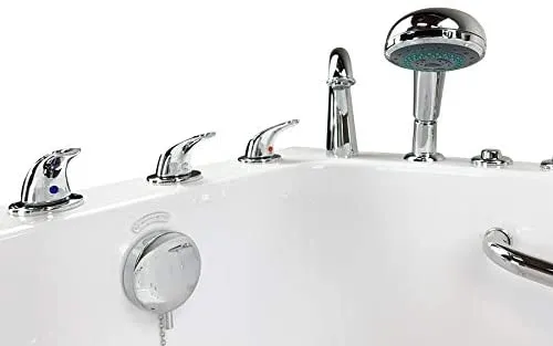 S-Class3052 Acrylic Walk In Tub Soaking, Fast Fill Faucet, 2" Drain Left (Dual Massage Left)