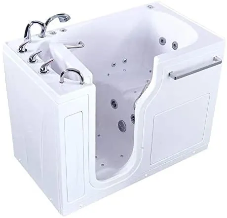 S-Class3052 Acrylic Walk In Tub Soaking, Fast Fill Faucet, 2" Drain Left (Dual Massage Left)