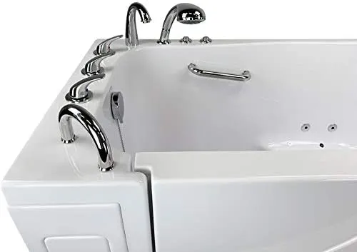 S-Class3052 Acrylic Walk In Tub Soaking, Fast Fill Faucet, 2" Drain Left (Dual Massage Left)
