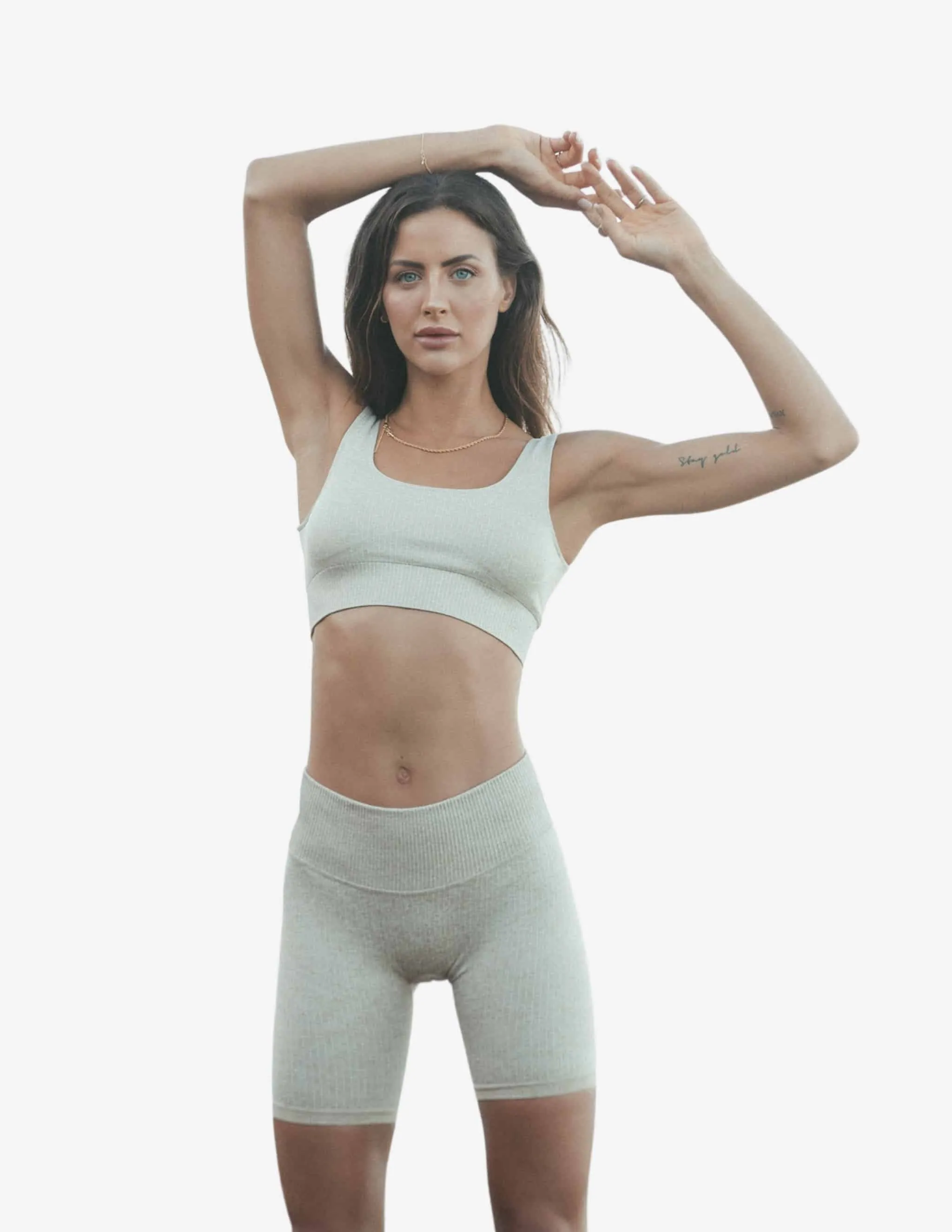 Sand Seamless Biker Shorts