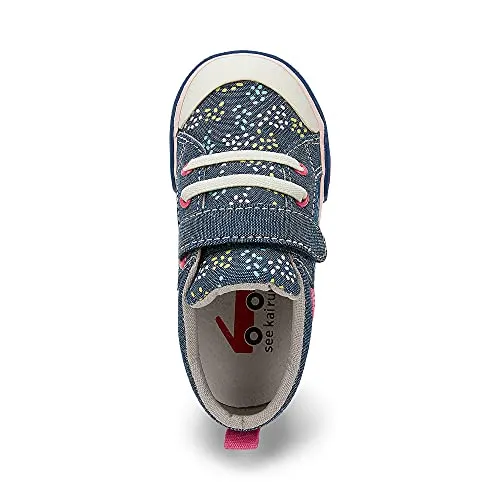 See Kai Run - Kristin Sneakers for Kids, Chambray/Sprinkles, Little Kid 12.5